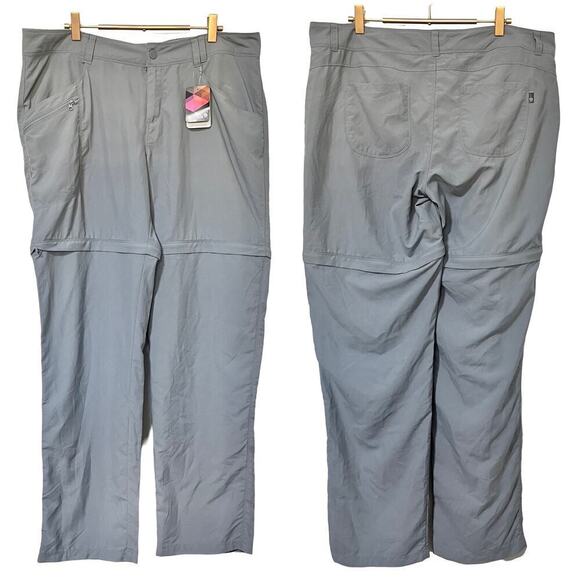 Mountain Hardware Castil Convertible Pants Size 16 Gray Hiking Outdoor Womens - Picture 1 of 12